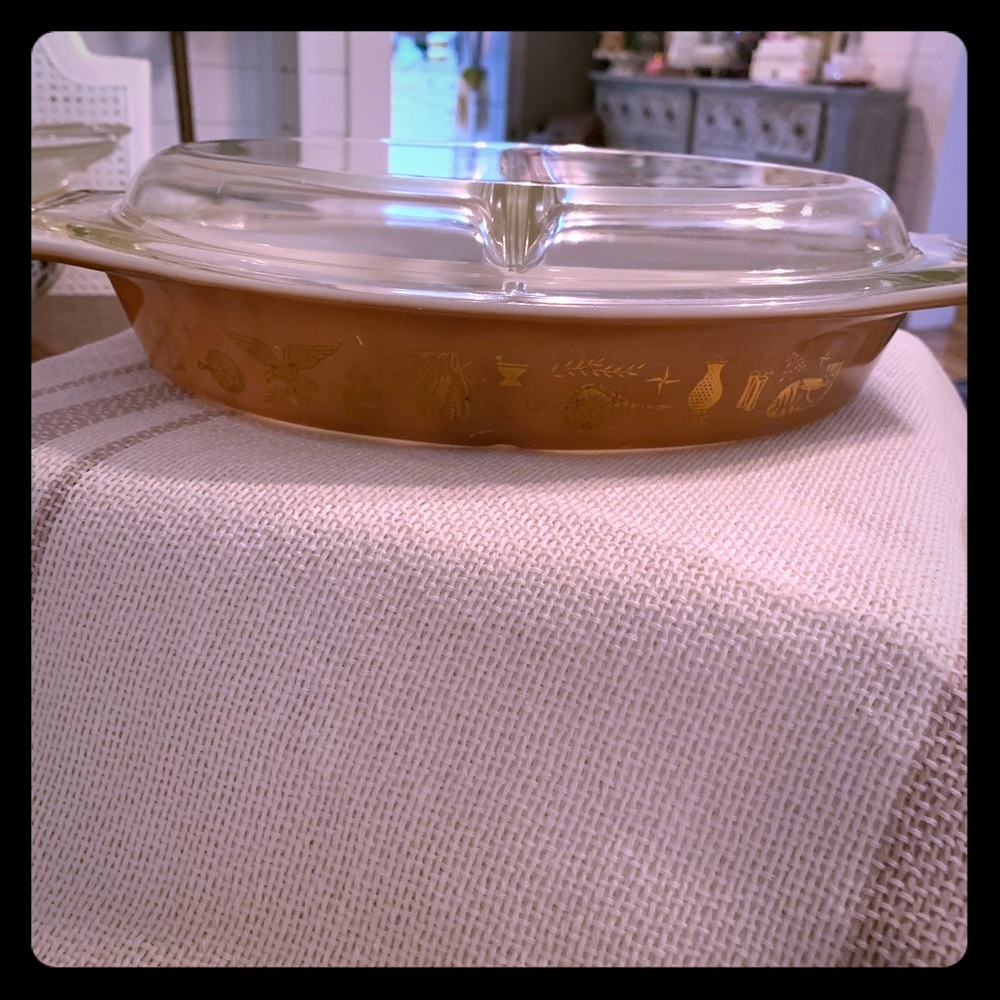Pyrex Divided Dish Americana pattern